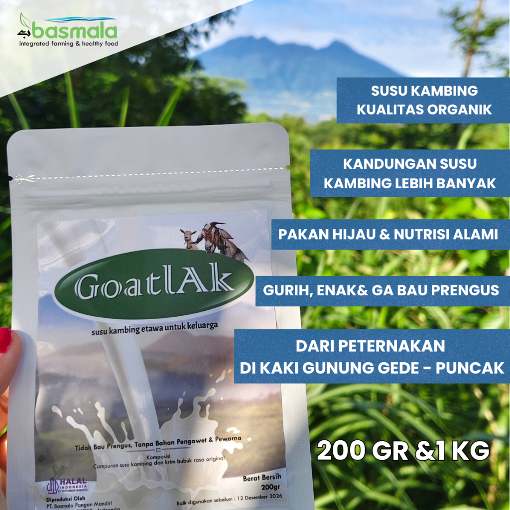 Susu Kambing Goatlak Basmala Farm susu etawa organik bubuk Untuk Susu Tulang Dan Sendi Orang Tua Hal