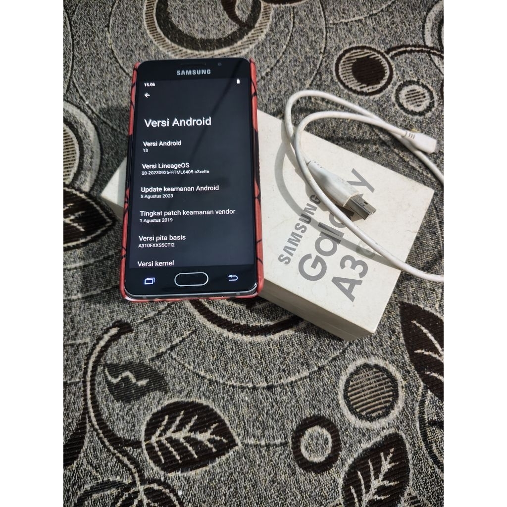 Samsung A3 16 Versi Android 13 (Custom Rom Lineageos)
