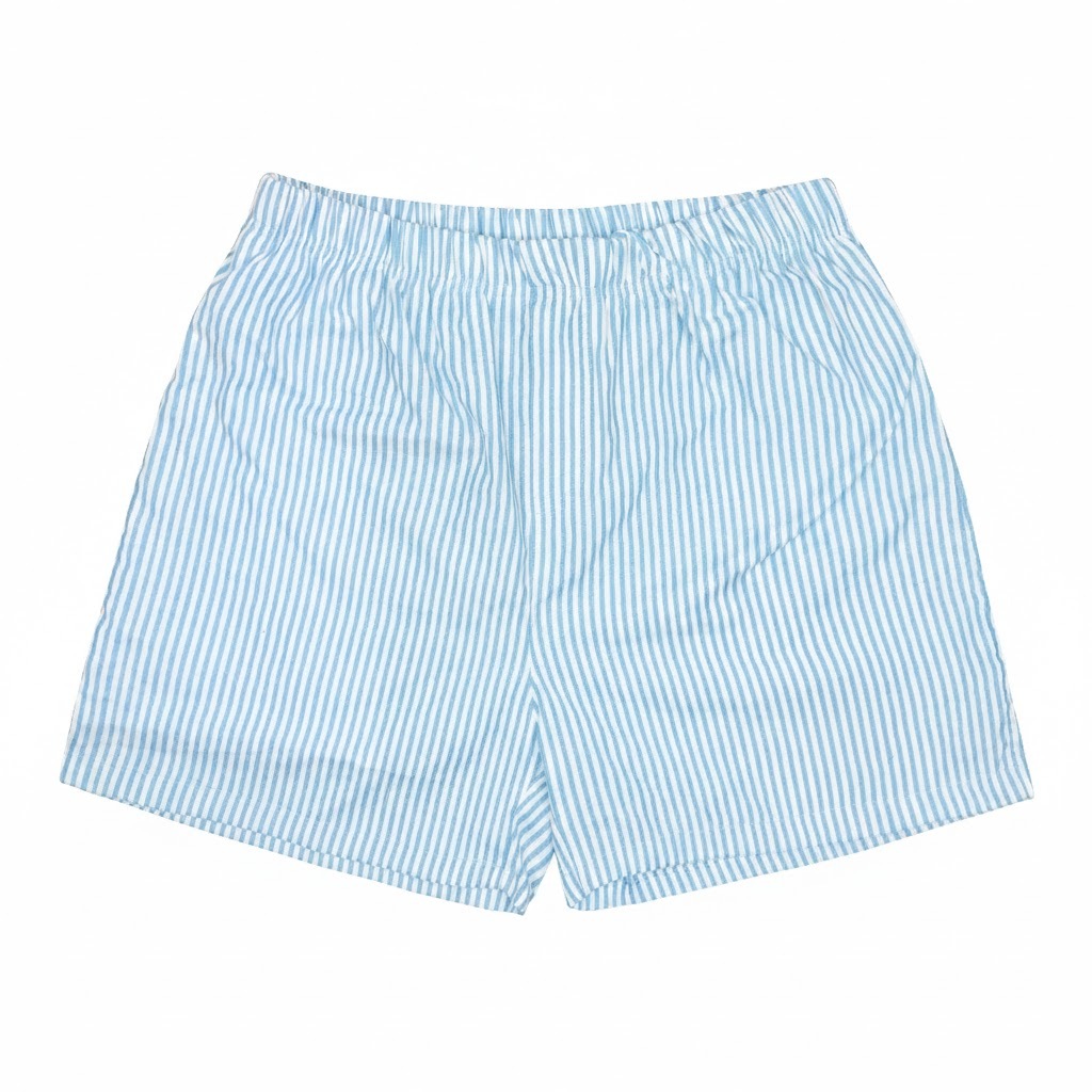 Celana Boxer SALUR Pria Wanita Celana Pendek Model Kancing Saku BOXER MOTIF GARIS GARIS SALUR TOSCA