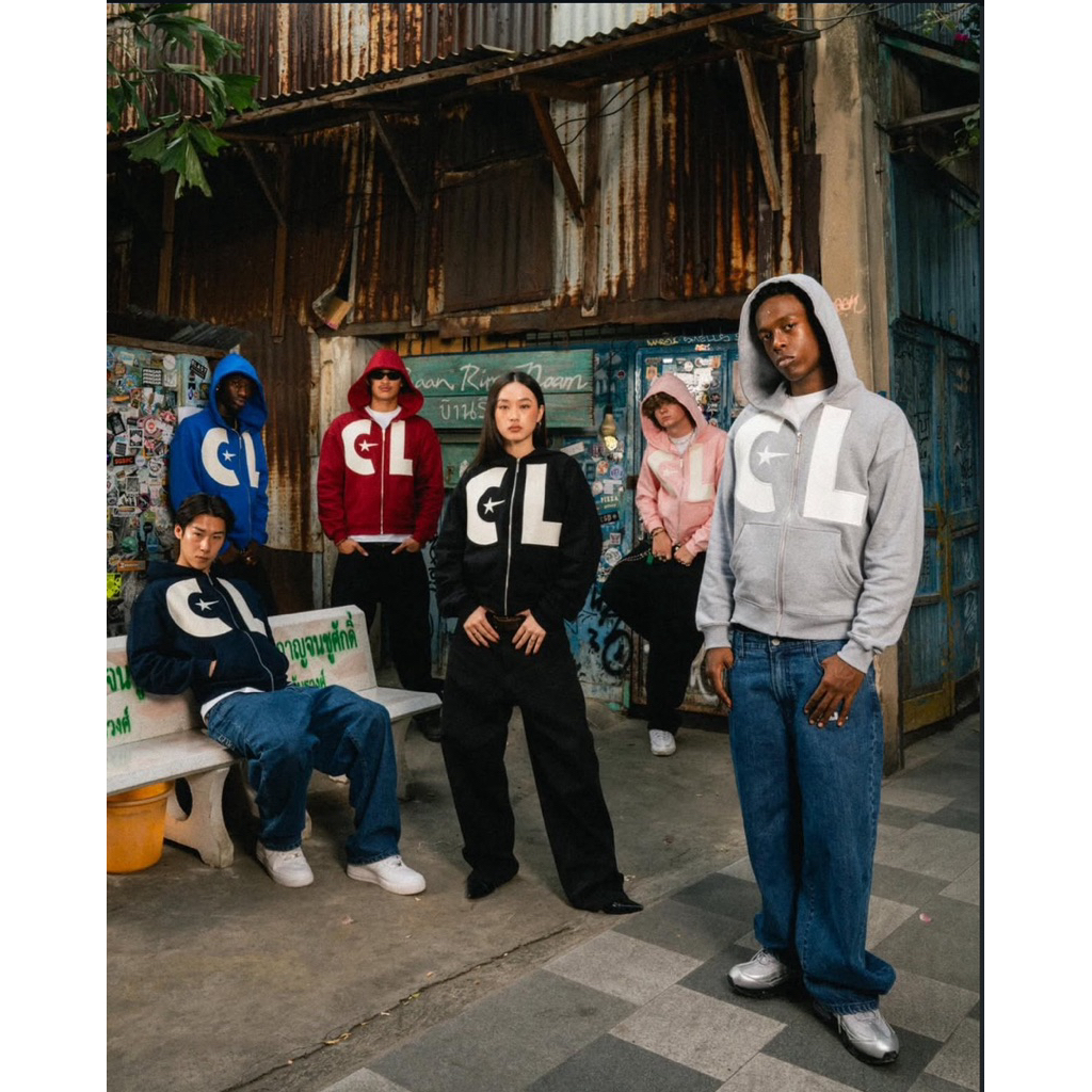 CALLE ZIPPER HOODIE / ZIP CALLE / ZIP CALLE PINK / BLACK / RED / BLUE /NAVY/GREY