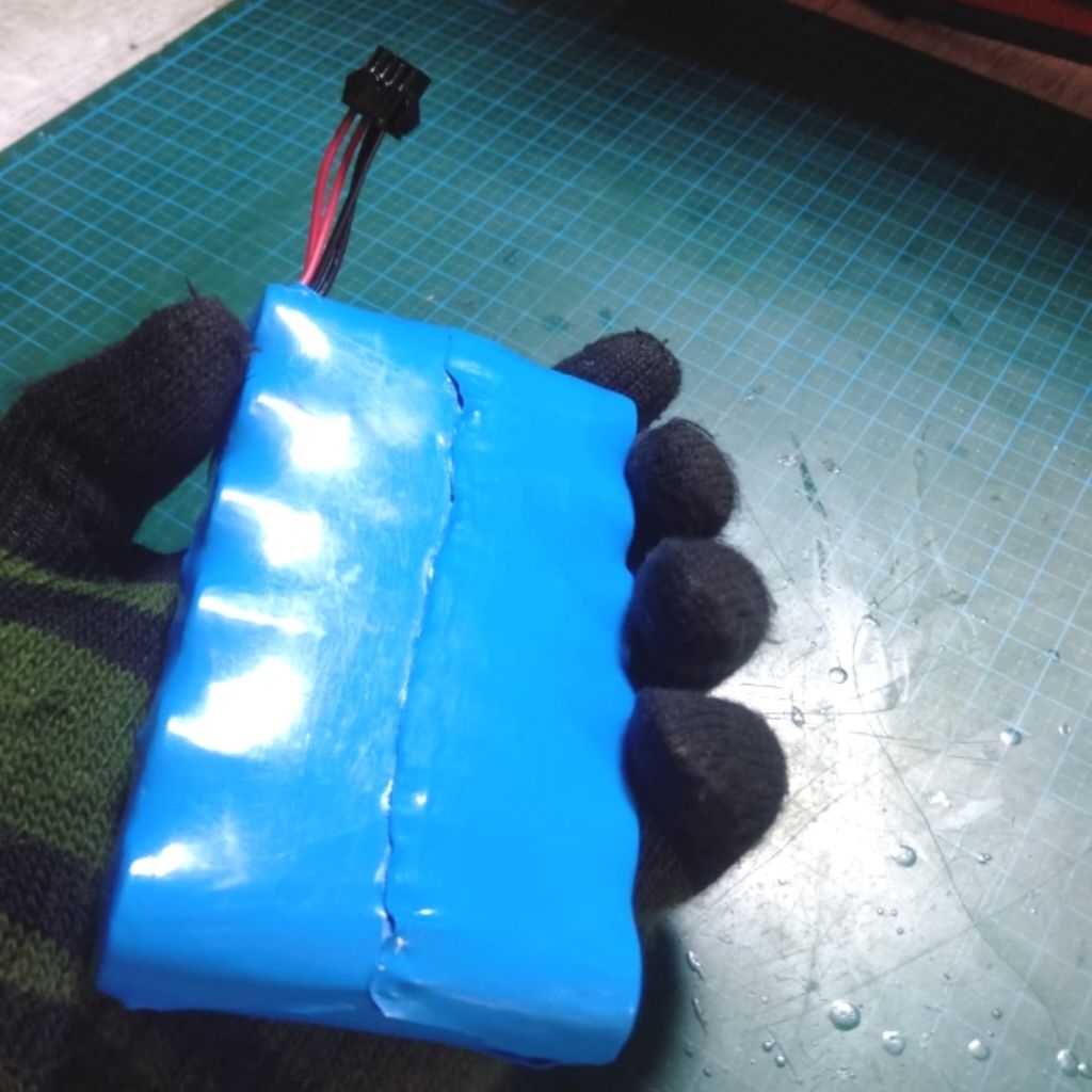 Baterai splicer TEKCN TC-400 Double Power baterai pack rakitan alat sambung fiber optik 12000mAh