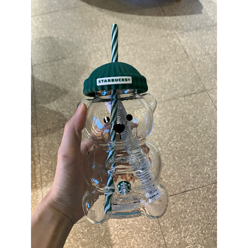 starbucks bearista cup / starbucks viral cup / starbucks bear glass