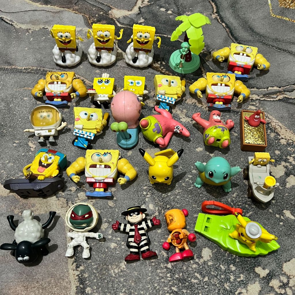 SPONGEBOB SQUAREPANTS MCD SET DAPAT SEMUA