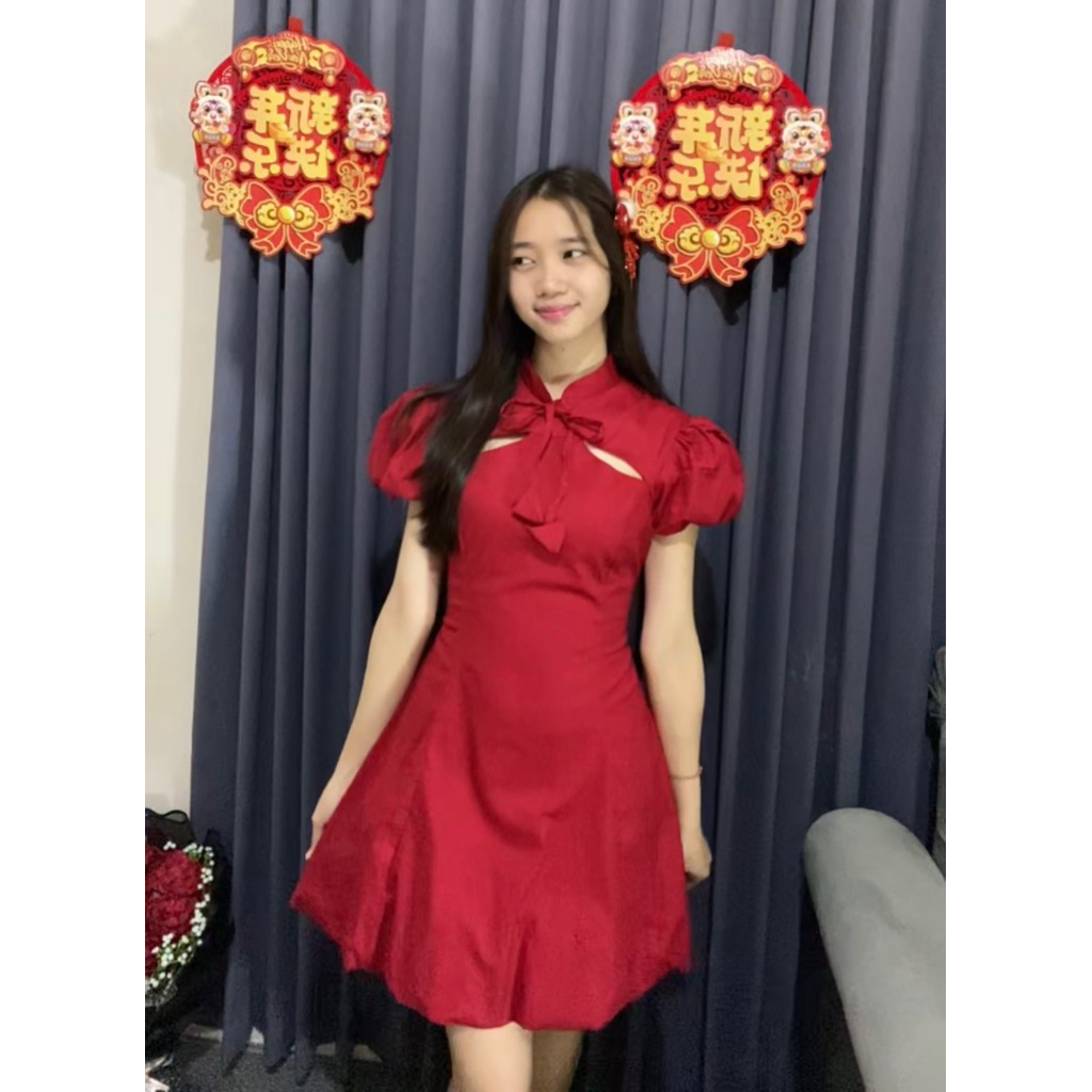 [ YEEORA ] Lin Yi Dress wanita CNY imlek 2026