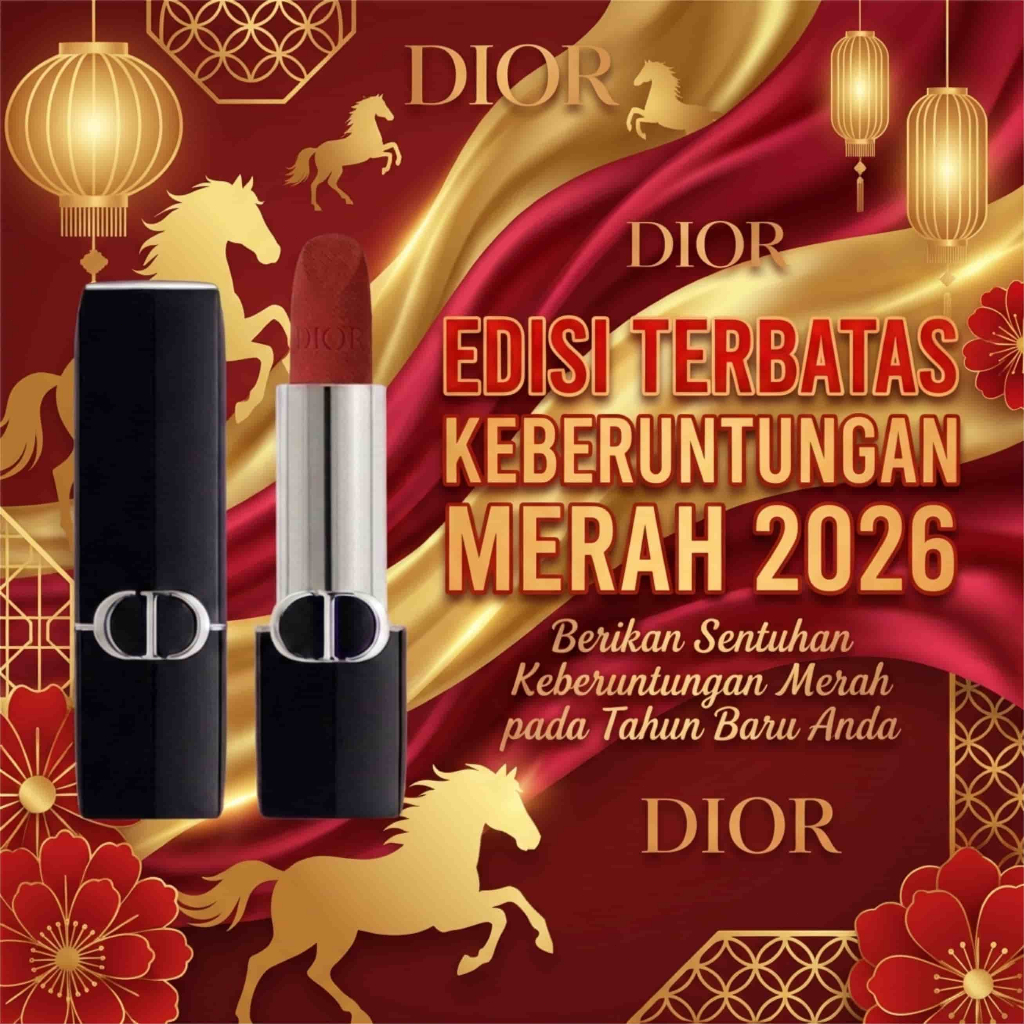 Dior Rouge Lipstick Mini Size 1.5g Asli | Lipstik Dior Matte Transferproof | Sample Travel Friendly 