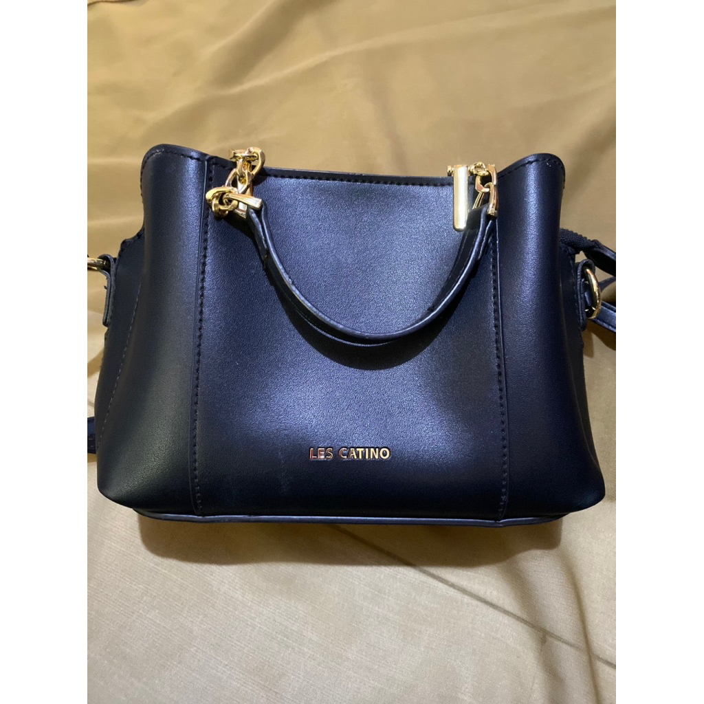 Tas Les Catino spanisa  mini satchel hitam (preloved)
