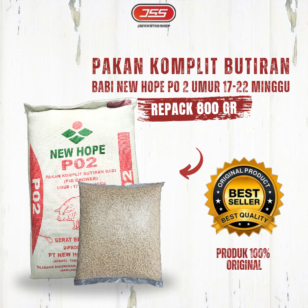 PO 2 New Hope Pakan Ayam Pur Babi Untuk Anak Ayam Bangkok 800 gram