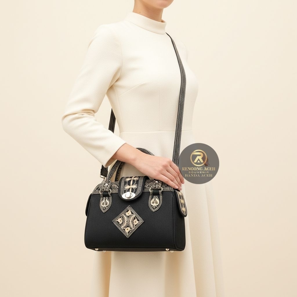 Tas Tangan/Selempang Wanita Motif Modern Aceh