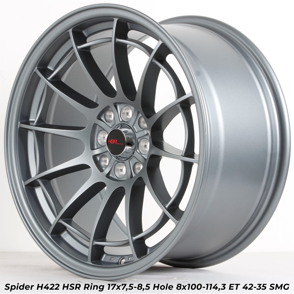 HSR WHEEL Velg Mobil Enkei Spider H422 R17X75/85 H8X100-114,3 Alloy ET42/35