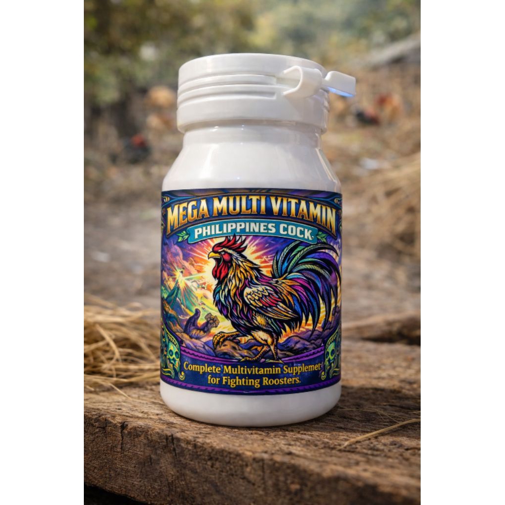 Mega Multi Vitamin Philippines Cock | Vitamin Ayam import untuk Ayam aduan