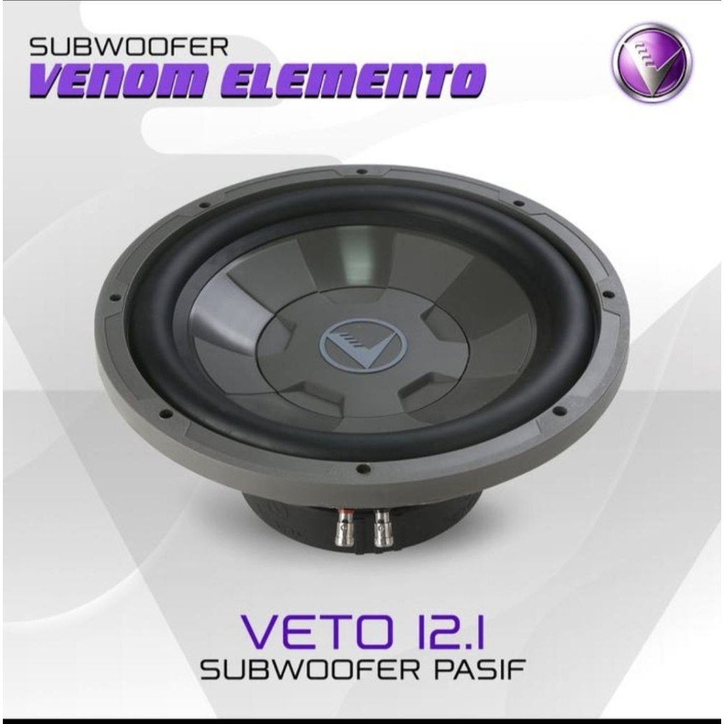 Venom Veto Subwoofer 12 inch Sinngel Coil Subwofer Venom