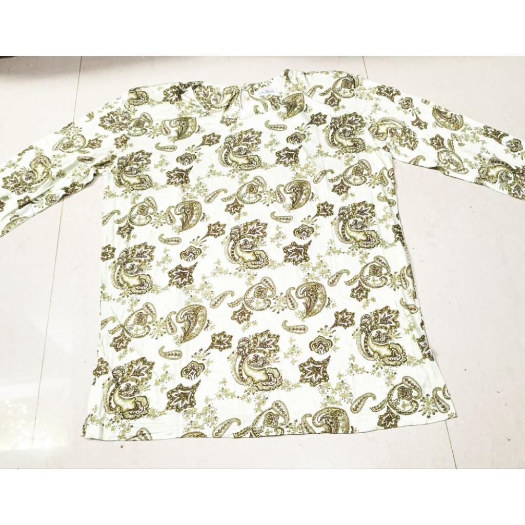 kaos batik lengan panjang