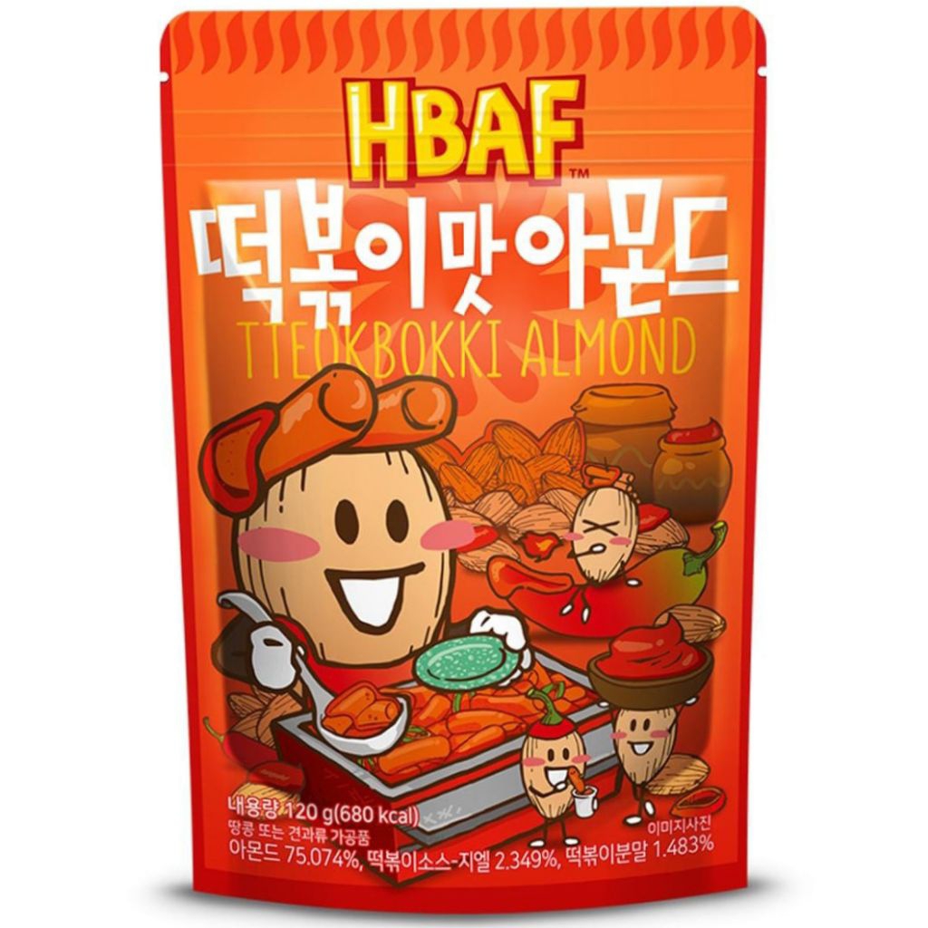 (PO KOREA) HBAF TTEOKBOKKI ALMOND - ORIGINAL KOREA