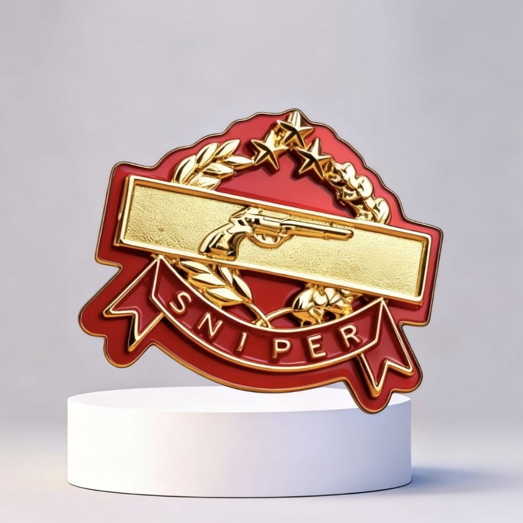 PIN SNIPER POLRI / PIN BREVET SNIPER