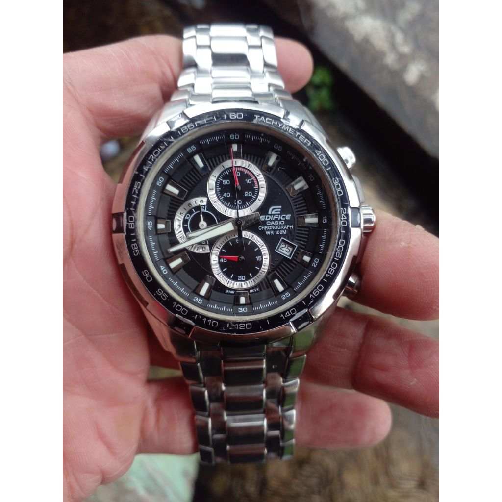 JAM TANGAN PRIA CASIO EDIFICE  CHRONOGARAPH EF 539 original seken preloved