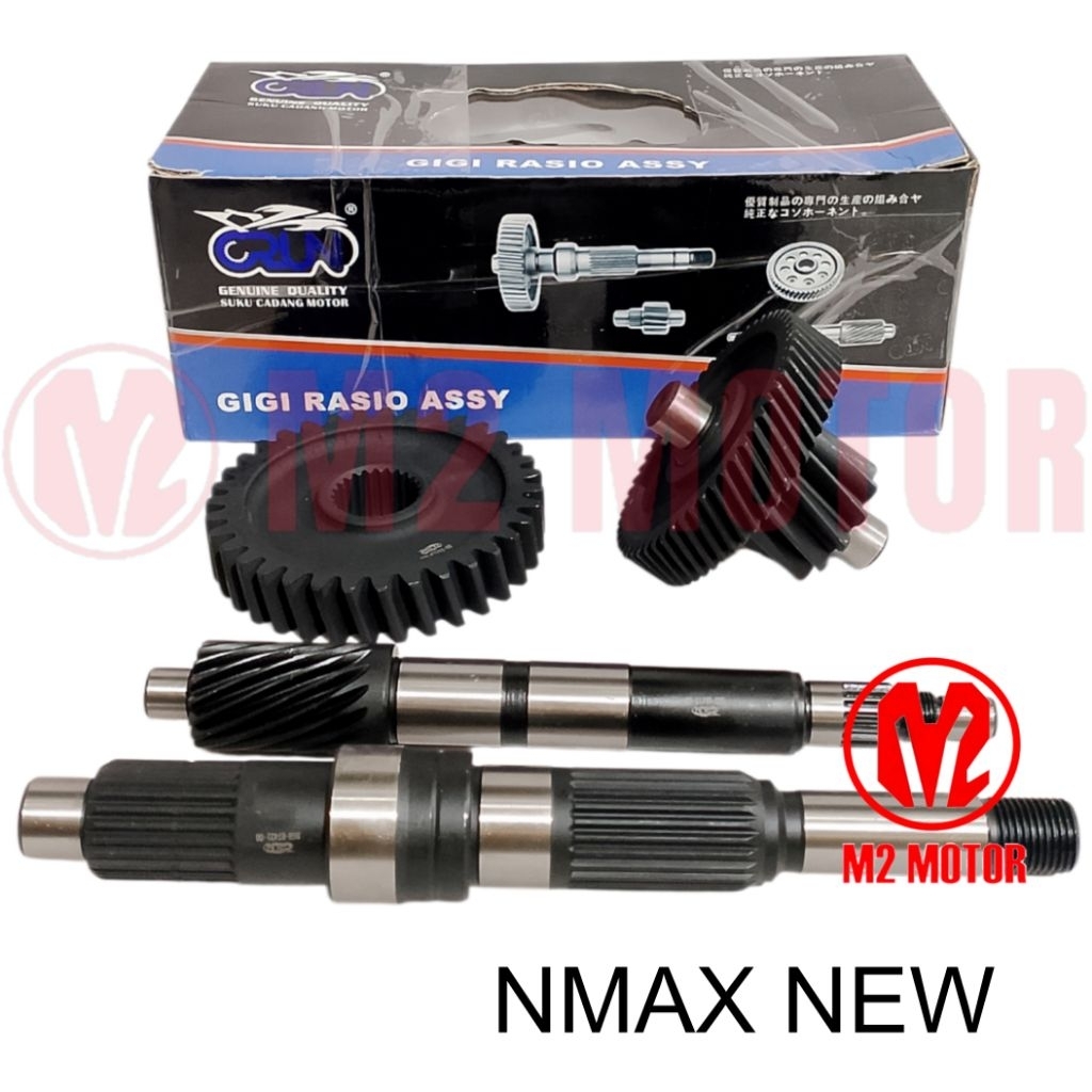 GEAR RASIO ASSY NMAX NEW GEAR RASIO KOMPLITE CRUN
