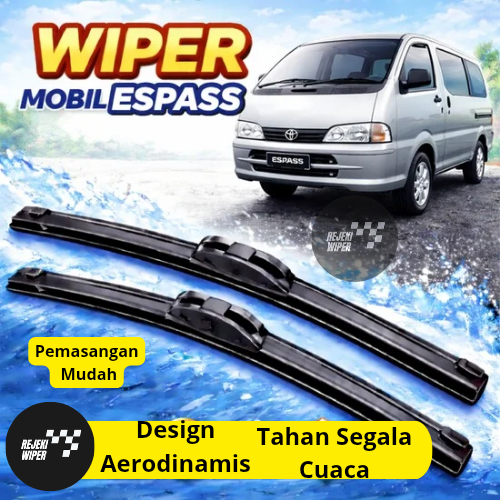 Wiper Espass Frameless Wiper Espass 1 Set Sepasang Aksesoris Mobil