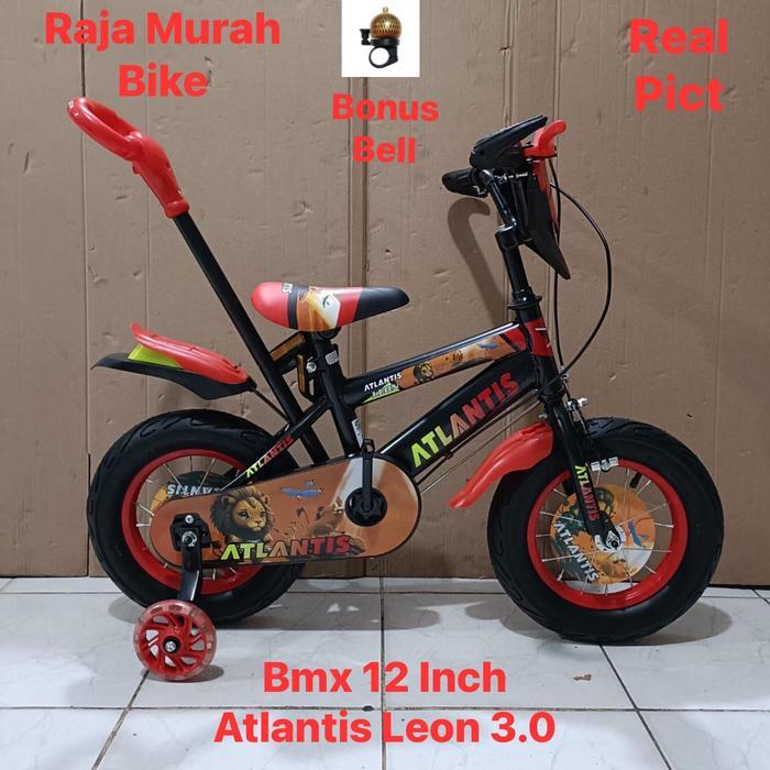 Sepeda Anak Bmx 12 Inch Atlantis leon 3.0 Dorongan Sepeda Anak Laki Laki BMX 12 Inch Atlantis Leon B