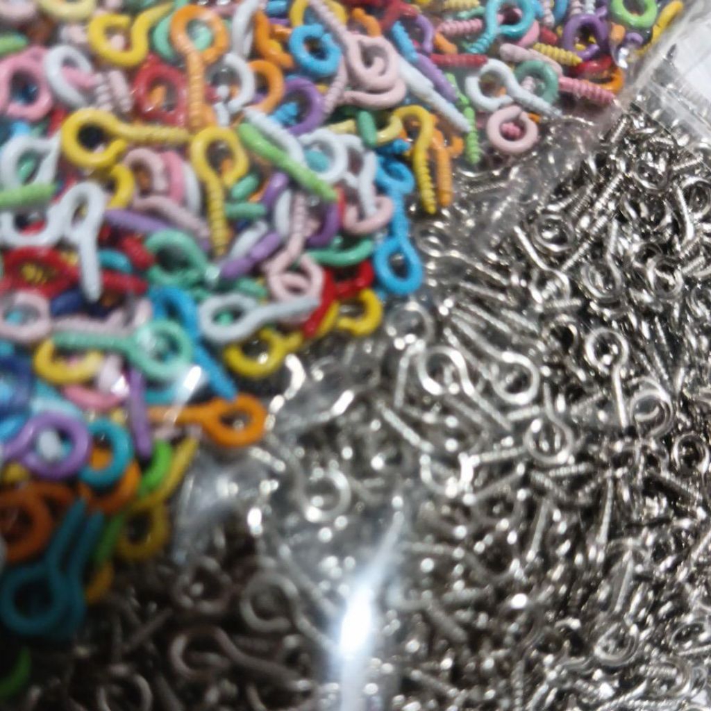 TOKODIPADANG1 50Pcs Paku Q Ulir 50 pcs paku q ulir untuk clay craft diy dll