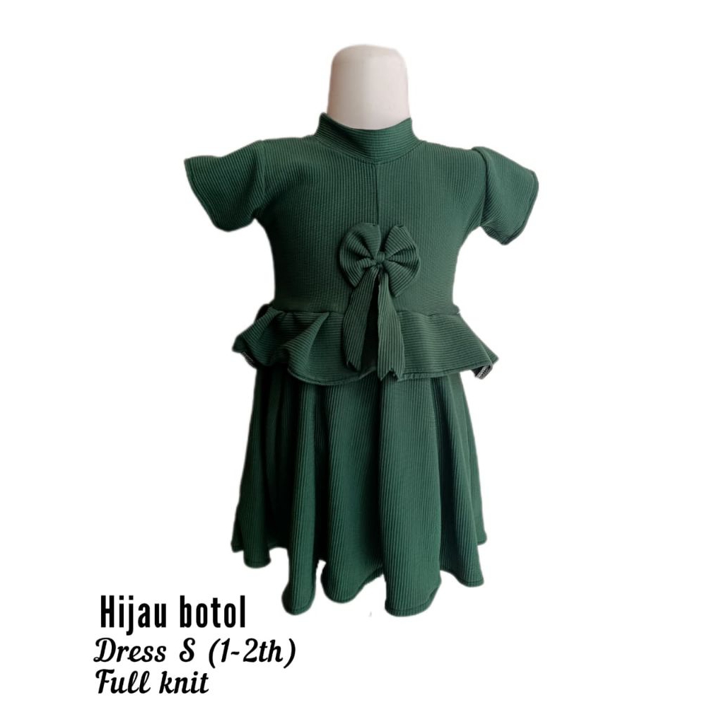 DRESS ROK VARIASI PITA DADA ANAK PEREMPUAN