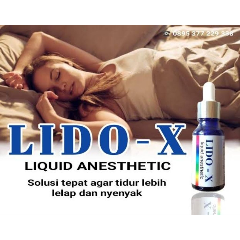 Lido-x Liquid Anesthetic Minuman Tetes Susah Tidur Herbal Original Tidak Berbau Dan Berasa