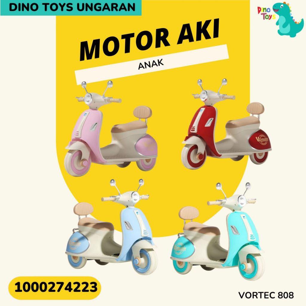 MOTOR AKI ANAK VORTEC 808 VORTEC 813 DINO TOYS UNGARAN MOTOR AKI ANAK SEMARANG