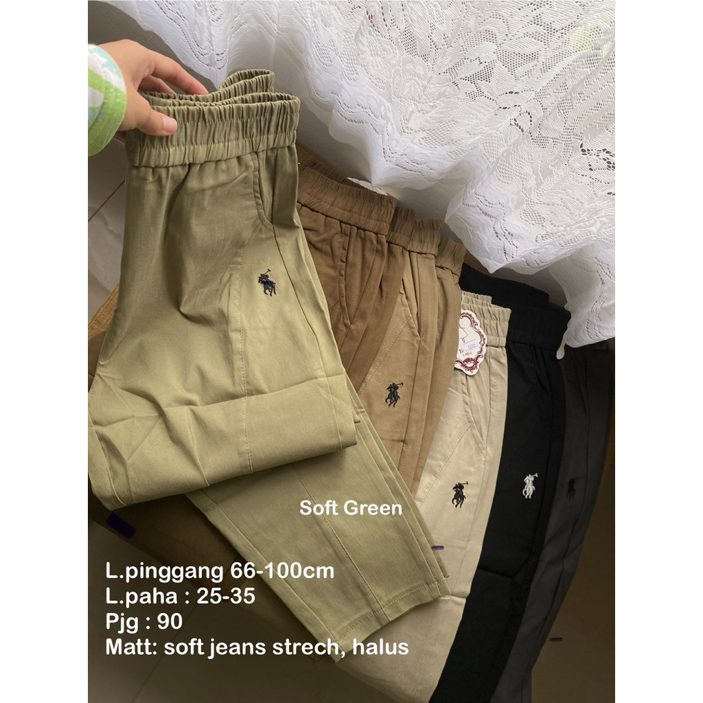 Celana Tibesi / Zara / Pinkdose Celana M L XL XXL - 7XL  Jumbo Big Size Standar / Celana Hitam M - 7