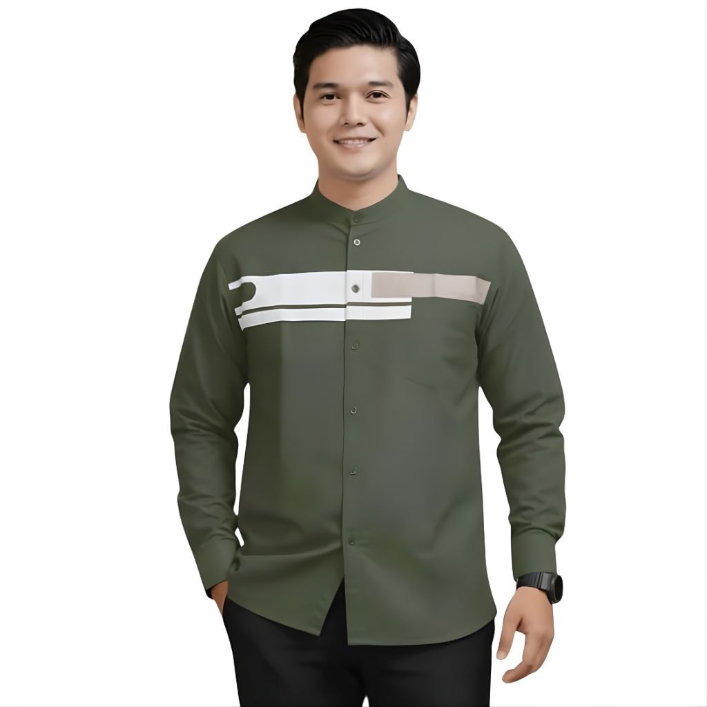 BAJU KOKO PRIA DEWASA - MOTIF JORDAN