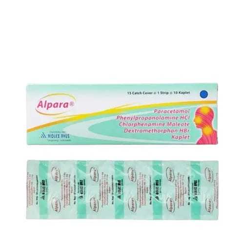 ALPARA Tab strip Isi 10  Obat Flu Batuk