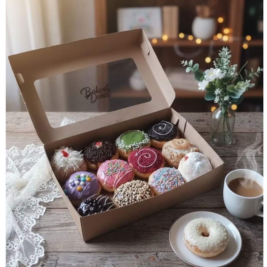 Donat mini campur isi 12(bisa request toping)