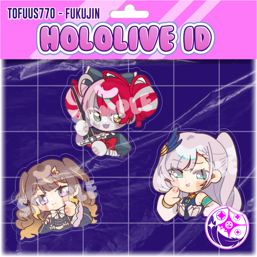 Hololive ID Gen 2 Keychain & Sticker [ FANMERCH ]