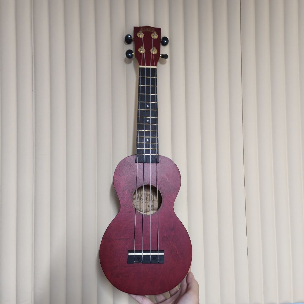 Mahalo MS1TRD Slimline Soprano Ukulele Red Merah preloved