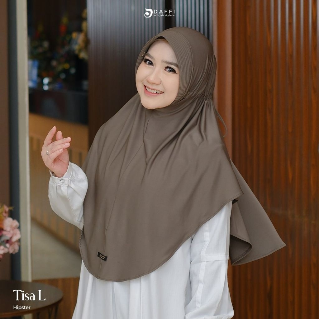Daffi Jilbab Instan Serut Tisa Uk L Hijab Ori Model Terbaru