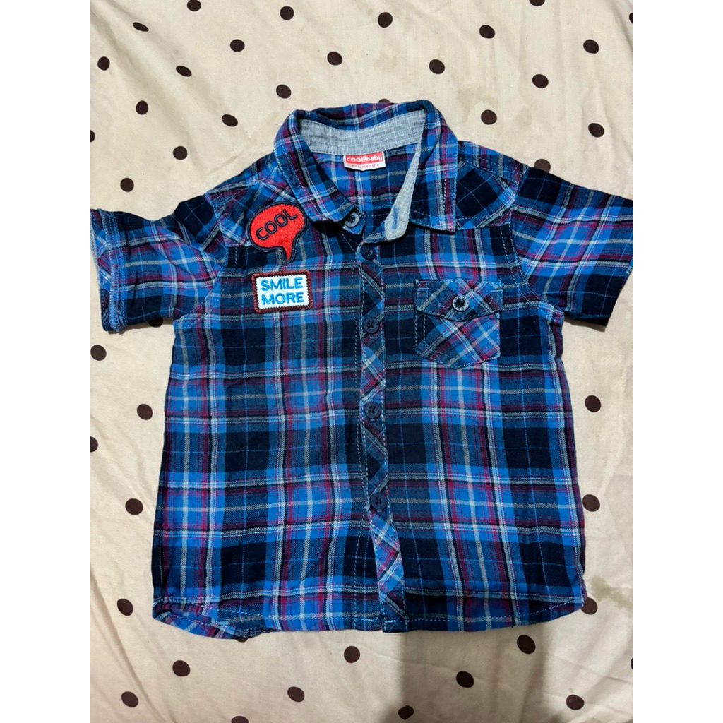 kemeja dan celana baby looney tunes preloved