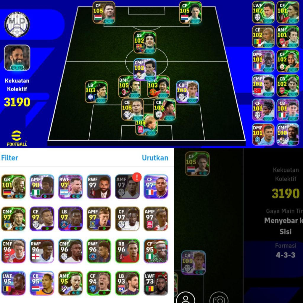 Jual akun eFootball Mobile murah 2026