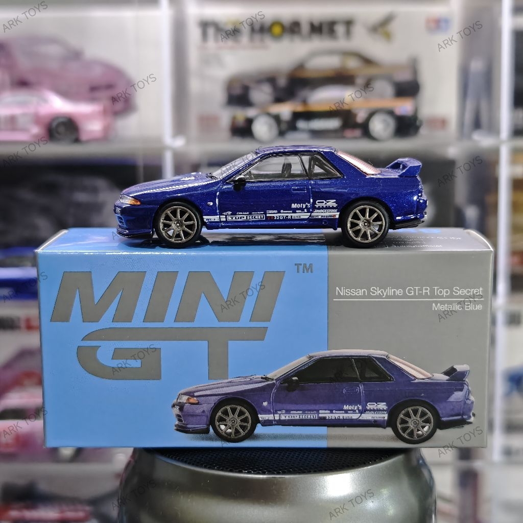 MINI GT NISSAN SKYLINE GT-R TOP SECRET METALLIC BLUE UNSEALED