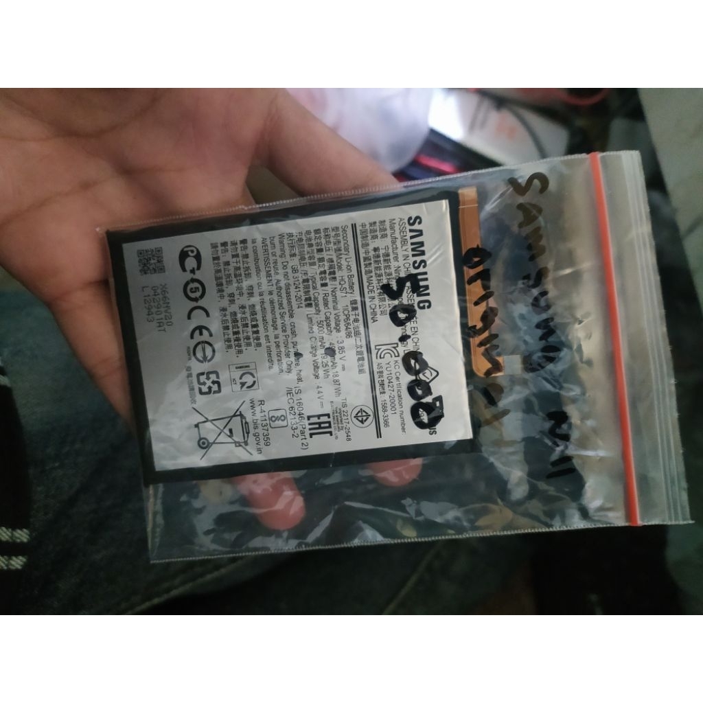 Baterai Samsung M11 Original Cabutan Second