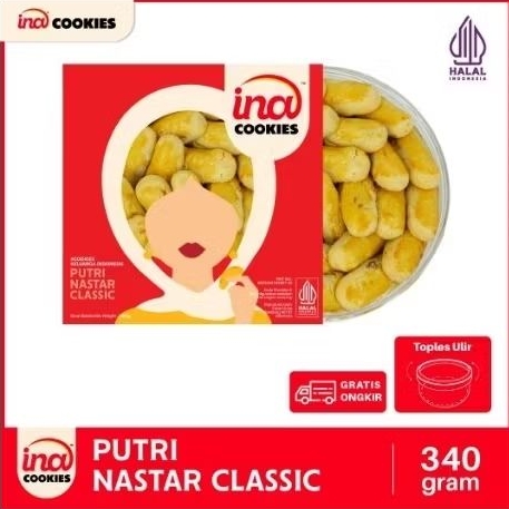 Nastar Nanas Ina Cookies Putri Nastar Classic 340 Gram | Kue Kering Lebaran | Halal