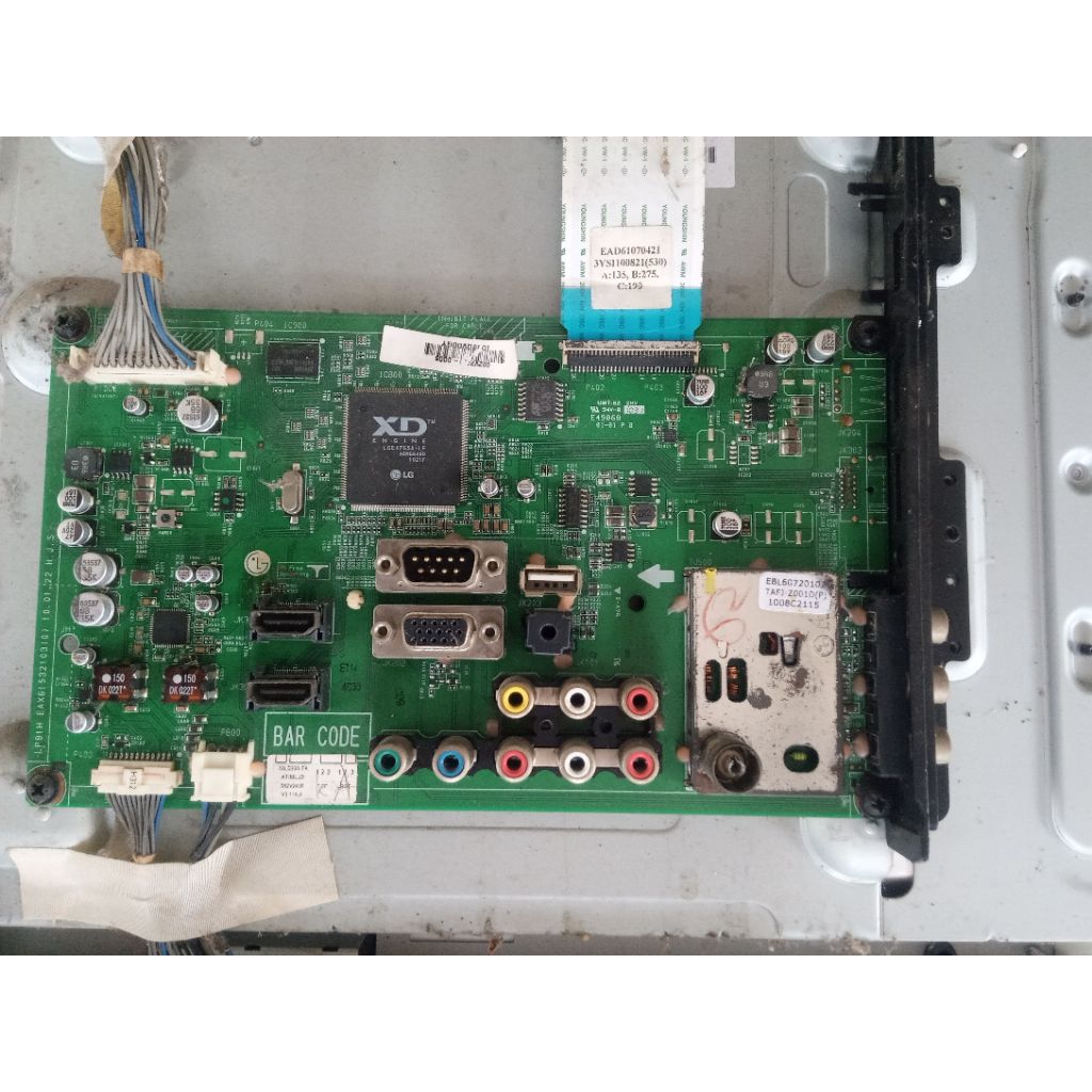 mb/psu/ papan bl tv lg 32ld330 bekas