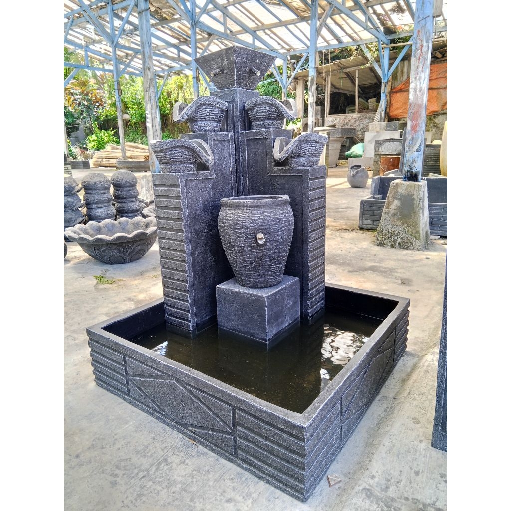 kolam ikan minimalis / kolam Air Mancur Minimalis Hiasan Taman