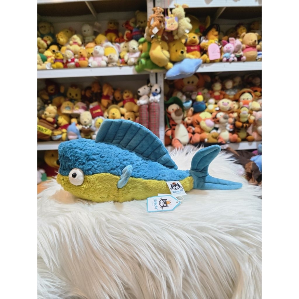 Boneka jellycat Delano dorado fish/ ikan new tag ( size L )