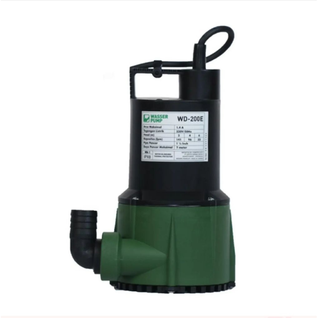 WASSER WD 200 POMPA CELUP KOLAM IKAN