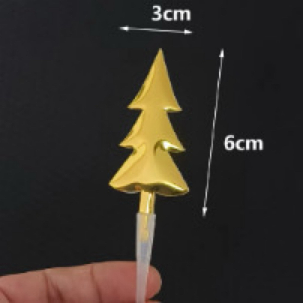 Hiasan pohon cemara / pohon pinus / pohon natal pohon gold