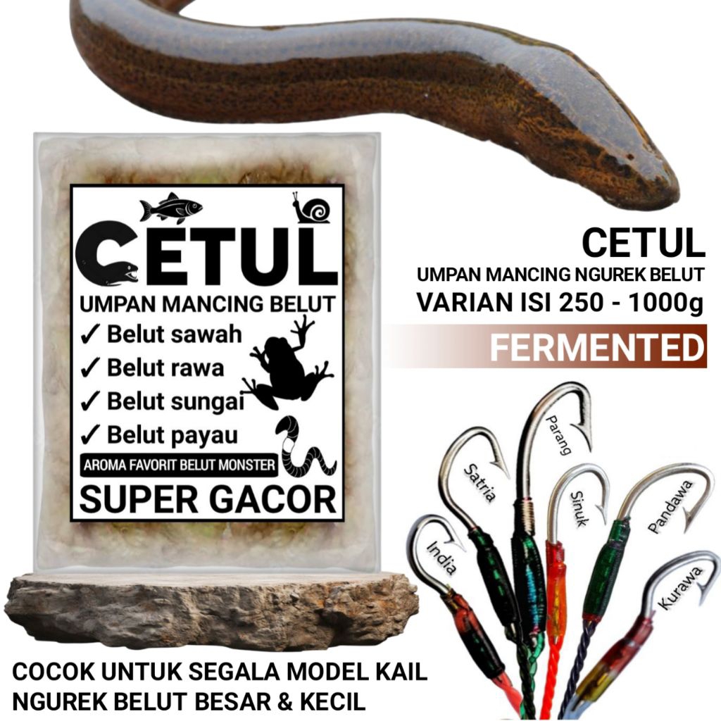 Cetul umpan jitu mancing belut