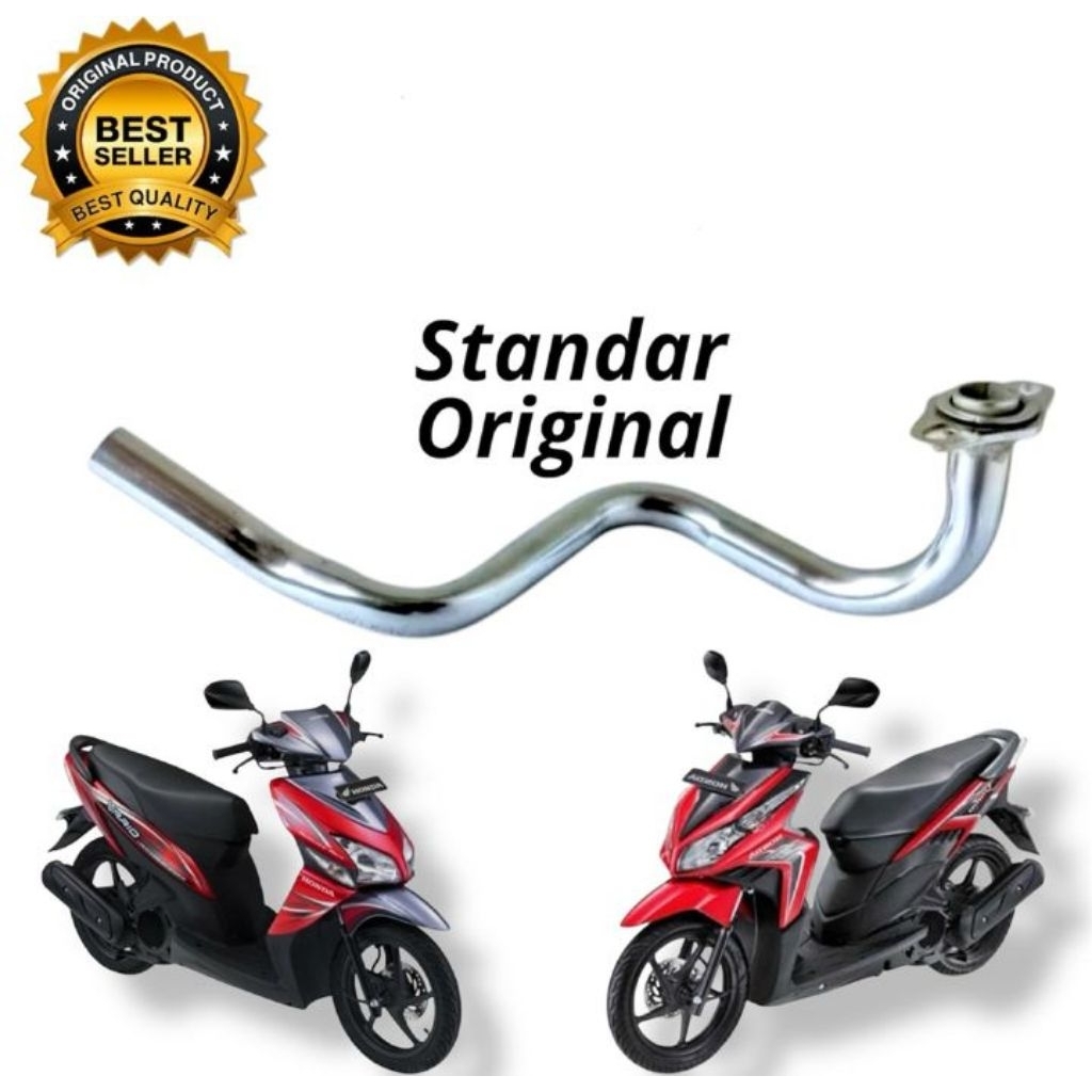 Leher knalpot standar VARIO 110 KARBU , VARIO 110 TECHNO, Pipa leher sambungan knalpot vario