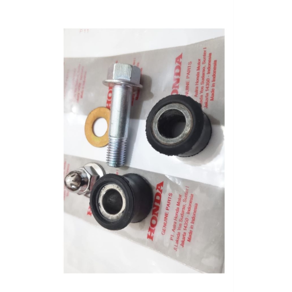 baut shock belakang kharisma Supra x125 Megapro lama set mur Bosh karet