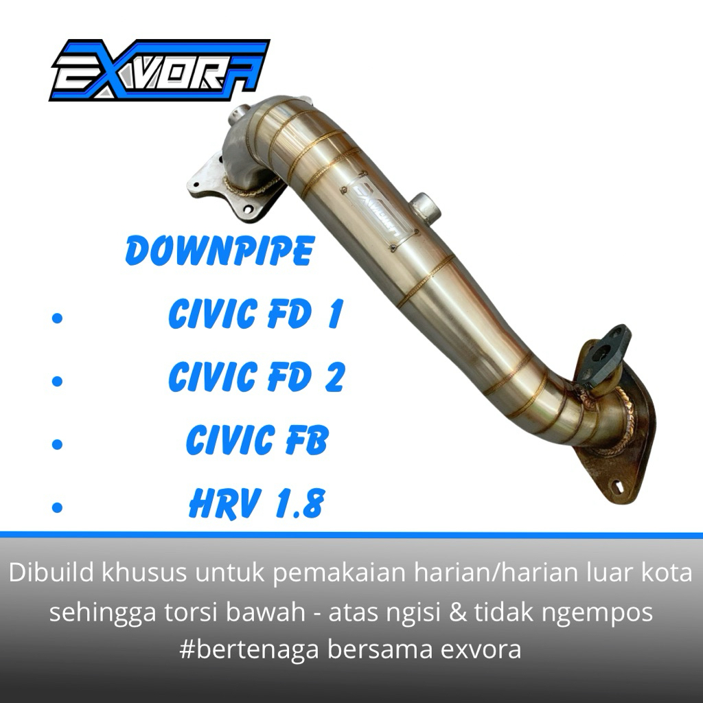 [ORIGINAL] DOWNPIPE CIVIC FD 1/FD 2/CIVIC FB/HRV 1.5 BY EXVORA EXHAUST