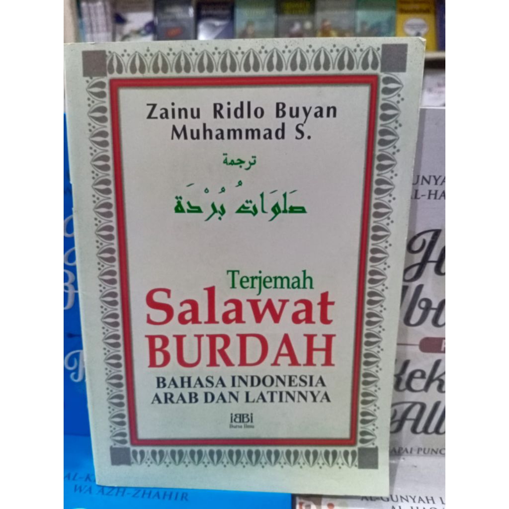 Terjemah shalawat Burdah bahasa Indonesia arab dan latin