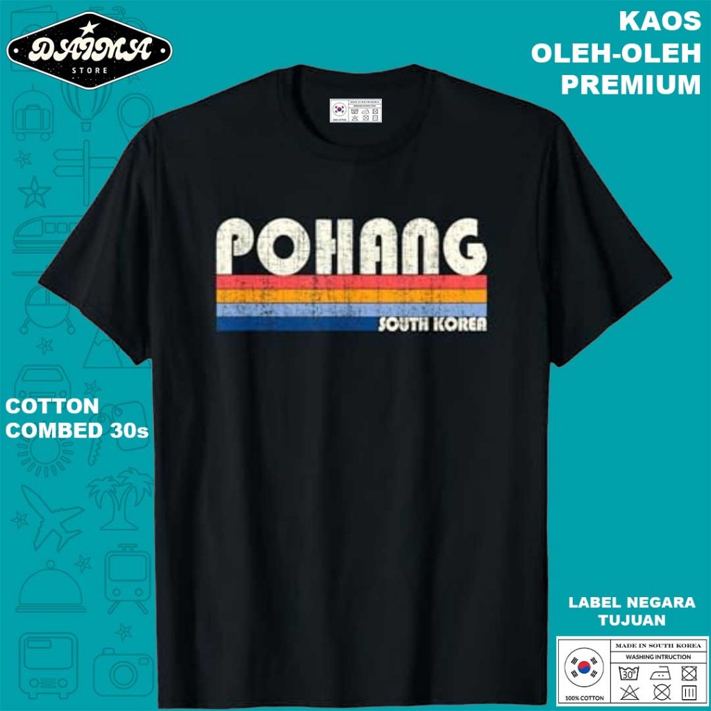 KAOS OLEH OLEH KOREA 57 PAKAI TAG LABEL KOREA ASLI BAJU SOUVENIR PREMIUM GIFT