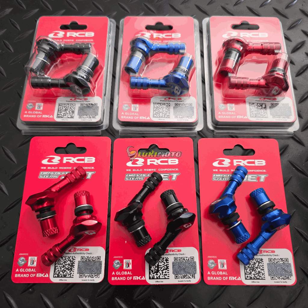 Tutup Pentil Tubles Tubeless RCB 45 Derajat V2 Universal M8